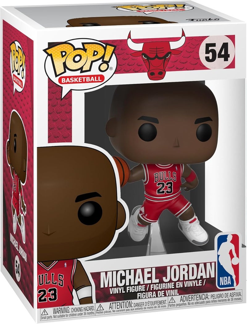 FUNKO POP فانكو بوب! NBA: بولز - مايكل جوردان - تمثال فينيل قابل للجمع - فكرة هدية - منتجات رسمية - ألعاب للأطفال والبالغين - عشاق الرياضة - تمثال لجمع المعروضات - Image 1
